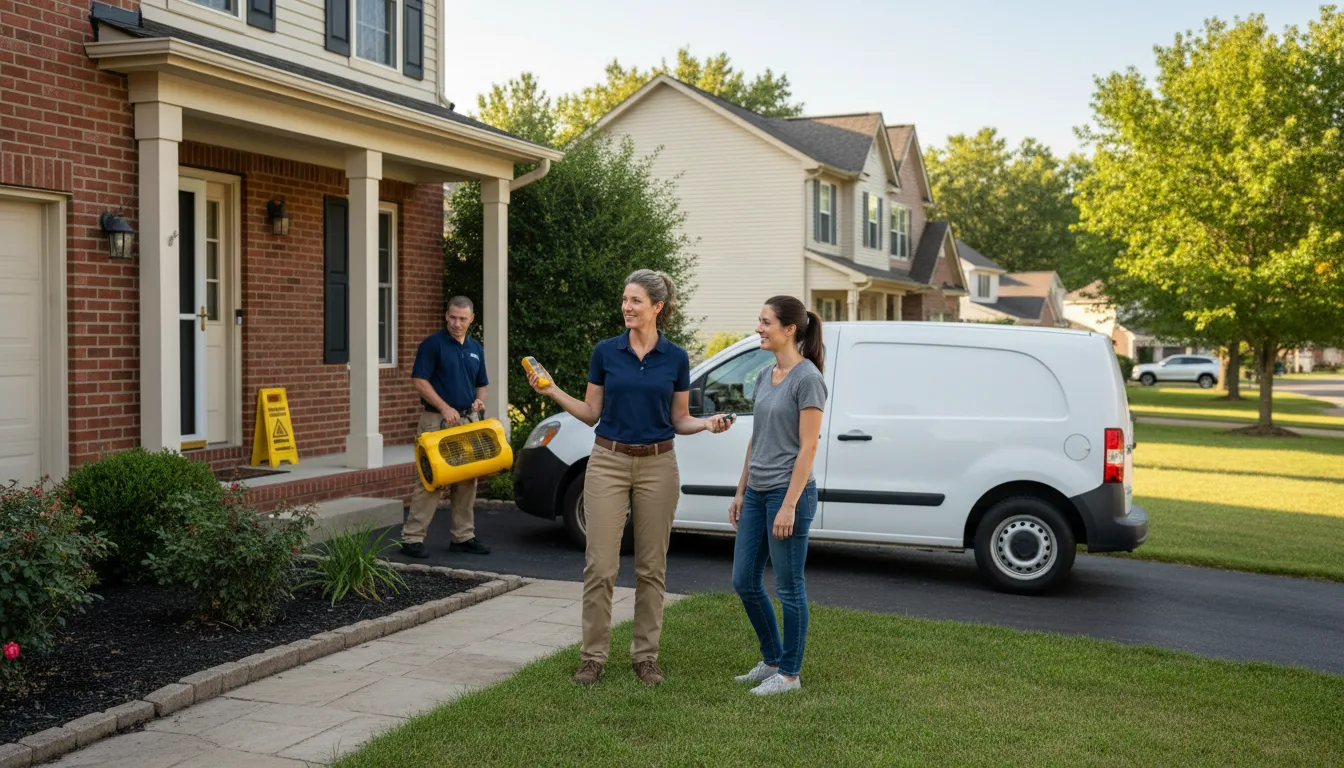 Residential water damage restoration in Hamilton, NC